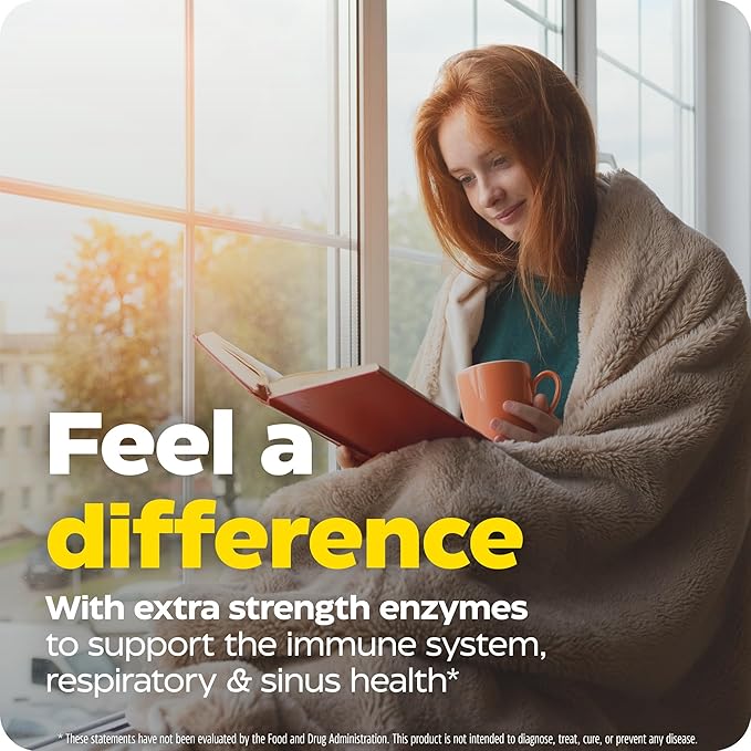 Enzymedica Immune Defense Extra Strength Proteolytic Enzymes for 2X Immune &amp Respiratory Support 90 Count
