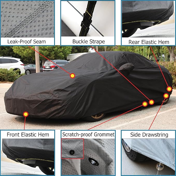 Car Cover Fits 2022 2023 2024 2025 Mercedes-Benz CLA250 CLA35 CLA45 XTREMECOVERPRO Platinum Series Black