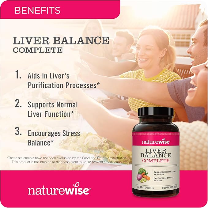 NatureWise [1] Oral Probiotics - Chewable Sugar-Free Mint Tablet - 50 Count[50-Day Supply] + (Pack of 2) Liver Balance - Milk Thistle Dandelion Turmeric - 60 Capsules[30-Day Supply]
