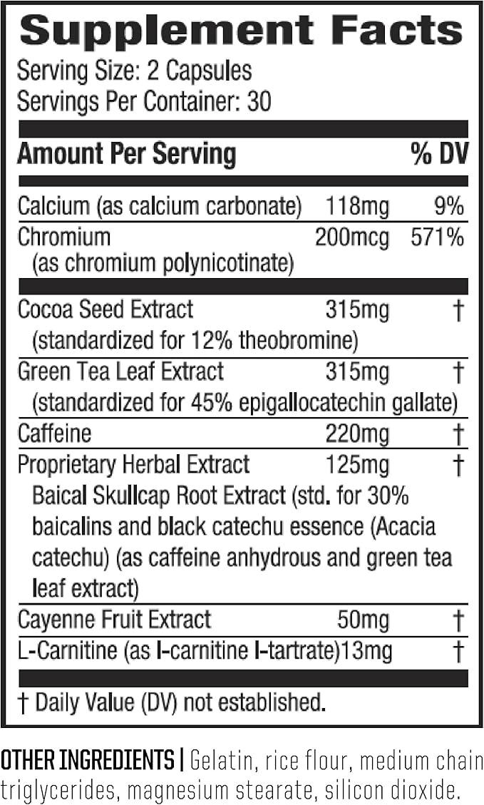 Twinlab Ripped Fuel Extreme - Energy Supplement to Support Weight Management &amp Muscle Health - 60 Capsules