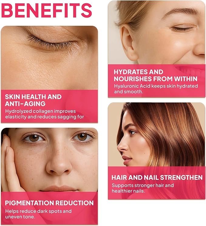 FINE JAPAN Hyaluron &amp Collagen Plus – Liquid Collagen Supplement with Vitamin C Hyaluronic Acid Pearl Coix Supports Skin Hydration Elasticity Hair &amp Nail Health – Made in Japan 17 fl oz