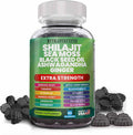 Shilajit Gummies with Irish Sea Moss Black Seed Oil Ashwagandha Ginger Elderberry Vitamin D3 Chlorophyll Turmeric Bladderwrack Advanced Strength Formula Resin Shilajit for Men &amp Women
