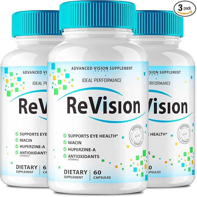 (3 Pack) Revision Eye Supplement Pills Advanced Vision 2.0 Eye Care Complex Vitamin Capsules Pro (180 Capsules)