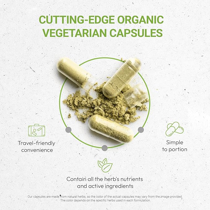 Secrets of the Tribe Thyme 60 Capsules Made with Vegetable Capsules and USDA Organic Thymus Vulgaris Toni Effect (60 Capsules)