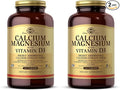 Solgar Calcium Magnesium with Vitamin D3 300 Tablets - Promotes Healthy Bones Supports Nerve &amp Muscle Function - Highly Absorbable Form - Non-GMO and Gluten Free - 60 Servings (Pack of 2)