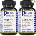 Premier Research Labs 30 Servings-AdrenaVen - Adrenal Health Supplement Supports Adrenal Gland Health and Stress Response - Organic Adrenal Health - 60 Plant-Source Capsules (Pack of 2)