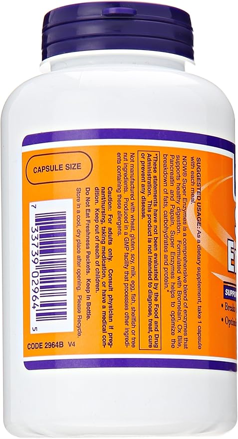 NOW Foods Super Enzymes 180 Tablets