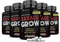 (5 Pack) Savage Grow 742MG All Natural Advanced Men's Health Formula 300 Capsules