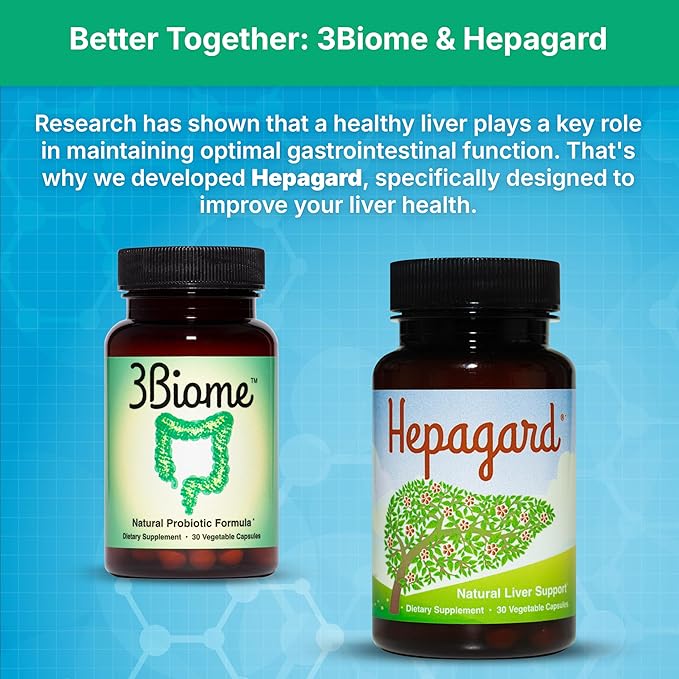 3Biome - Natural Probiotic Supplement - Non-GMO Vegan Gluten-Free