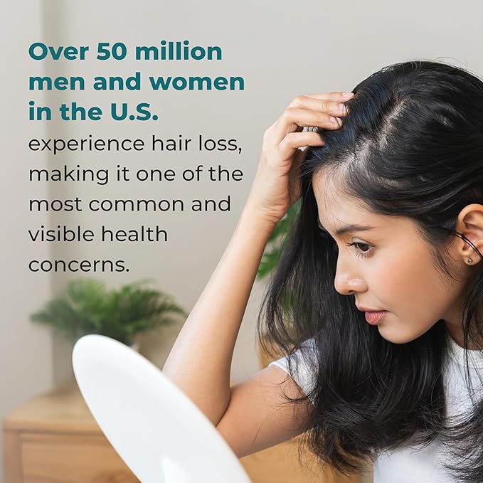 LifeSeasons Hair Gro-R - Clinically Studied Ingredients - Support Thickness Growth &amp Less Thinning - Reduce Hair Loss &amp Encourage Regrowth - Biotin Zinc Selenium &amp AnaGain Nu Pea Extract -