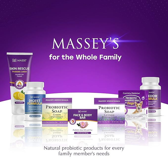 MASSE' Dietary Supplement for Probiotic Balance &amp Restore Formula and Sensitive Skin Face Wash with AcneZero Skin Cleanser