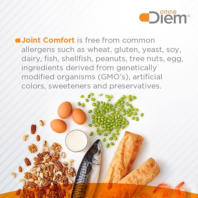 OmneDiem Joint Comfort with ZOARA 60 Capsules – Dietary Supplement for Comprehensive Joint Care &amp Comfort