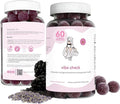 Balancing Act - Vibe Check Magnesium Gummies for Women – Melatonin-Free Calm &amp Relaxation Support with Magnesium Chamomile &amp Lemon Balm – BlackBerry Lavender – 60 Count (30-Day Supply)