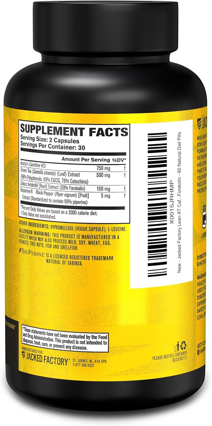 Burn-XT Thermogenic Fat Burner Lean PM Nighttime Fat Burner &amp Sleep Aid Lean-XT Caffeine Free Fat Burner