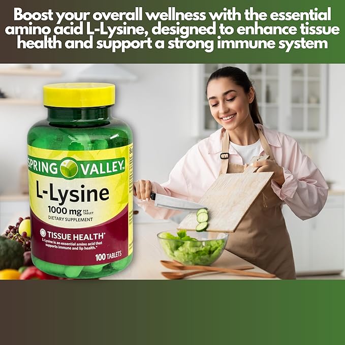 Llysine 1000mg Tablets- 100ct (Pack of 2)