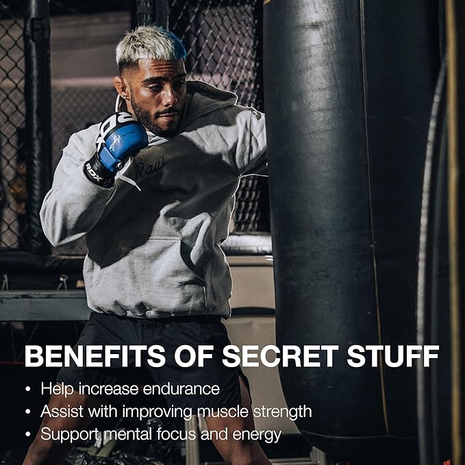 RAW Christopher's Secret Stuff Pre Workout Powder Thavage (Tastes Like Winning) - Chris Bumstead CBUM Preworkout Supplement for Men &amp Women - Working Out Hydration &amp Energy - 40 Servings