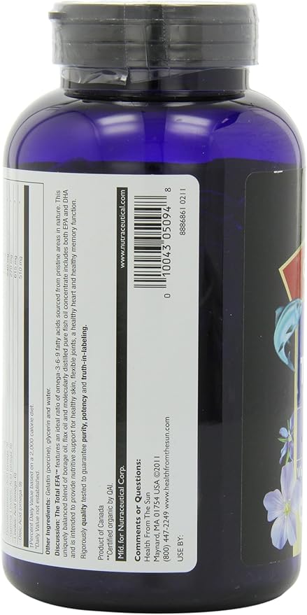 Health from The Sun The Total EFA 180 Softgels