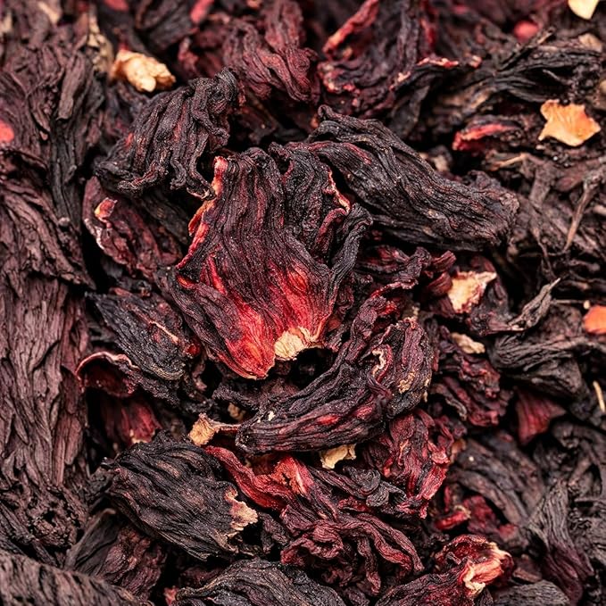 2lb Dried Whole Hibiscus Flowers and Petals Flor de Jamaica Sorrel Flower Zobo Flower perfect for Tea and Mexican Agua Fresca by Mecca Foods | perfect for Mexican Agua Fresca Tea Flor de Jamaica