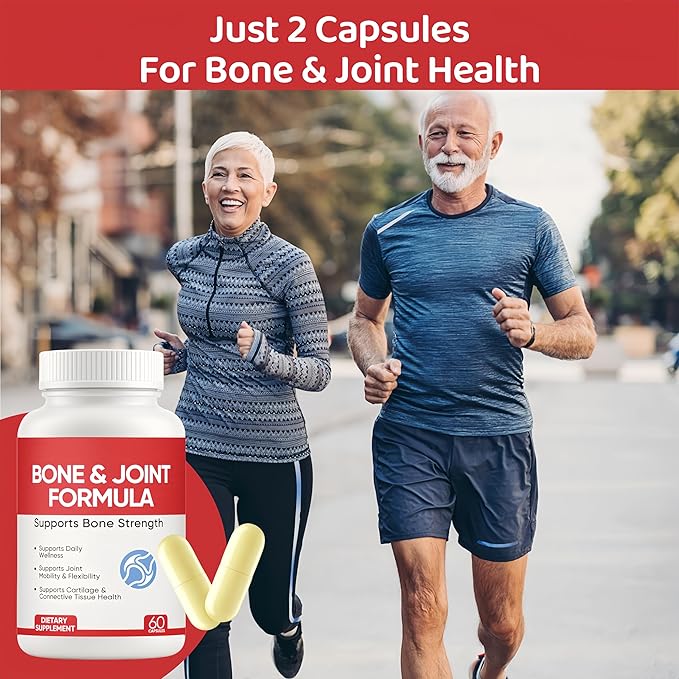 Osteo Bone &amp Joint Formula Forbone Density Bone and Joint Formula Supplement Calcium Supplements for Women with Vitamin D3 K2 Collagen Ll Marine Multimineral Complex 60 Capsules