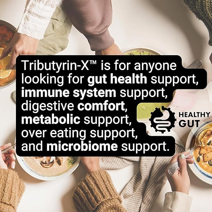 Healthy Gut Tributyrin-X Biome Builder 30 Softgels and Magnesium-HP 60 Capsules