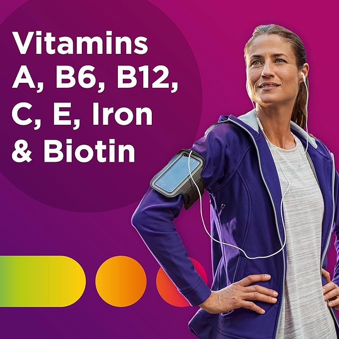 Centrum Multivitamin for Women Multivitamin/Multimineral Supplement with Iron Vitamin D3 B Vitamins and Antioxidant Vitamins C and E Tablet Gluten Free Non-GMO Ingredients - 250 Count