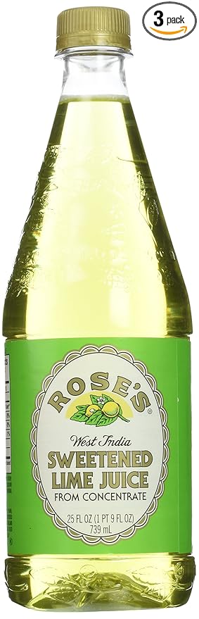 Rose's Lime Juice 25 Fl Oz (Pack of 3)