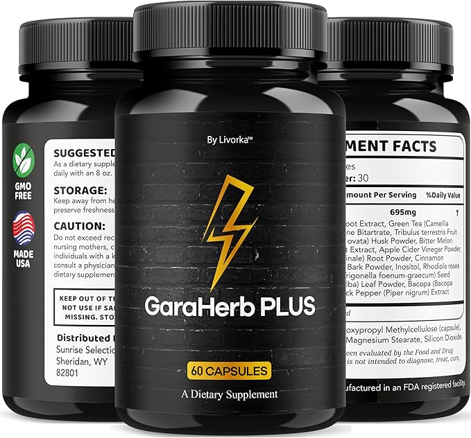 (3 Pack) GaraHerb Plus Capsules - Official Pills Advanced Supplement Support - Maximum Strength Natural Gara Herb Plus for Overall Health &amp Wellness Reviews 180 Capsules for 3 Months