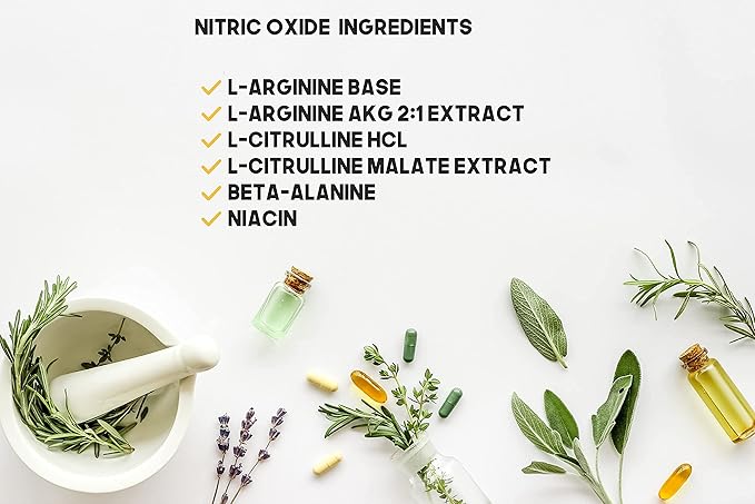 NOX Blend - 1000 Capsules of L-Arginine &amp L-Citrulline in a Clear Square Grip Jar