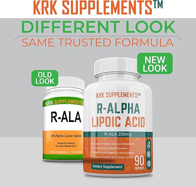 3 Bottles R-ALA R-Alpha Lipoic Acid 200mg 270 Total Capsules