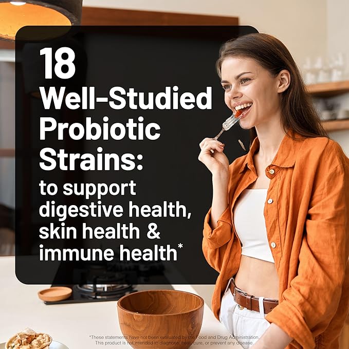 NatureWise Max Probiotics for Women &amp Men - 30 Billion CFU 18 Strains With Prebiotics - For Gut &amp Digestive Health - Delayed-Release Capsules Gluten Free - 60 Capsules[2-Month Supply]