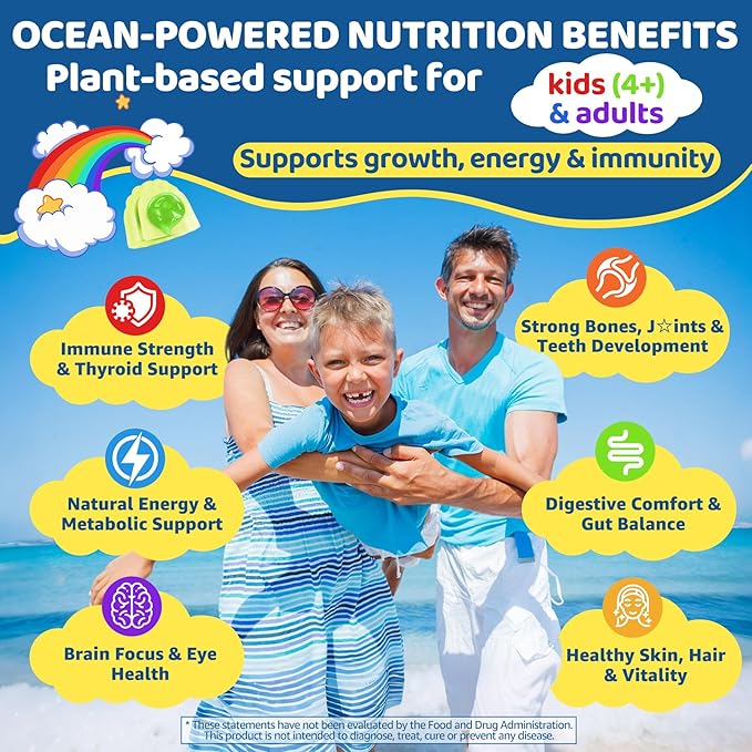 EnvyCure Digestive Enzymes Gummies + Sea Moss Gummies for Kids &amp Adults
