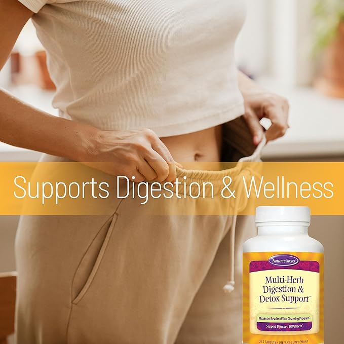Nature's Secret Multi Herb Digestion and Detox Support Economy Diet Supplement 275 Count