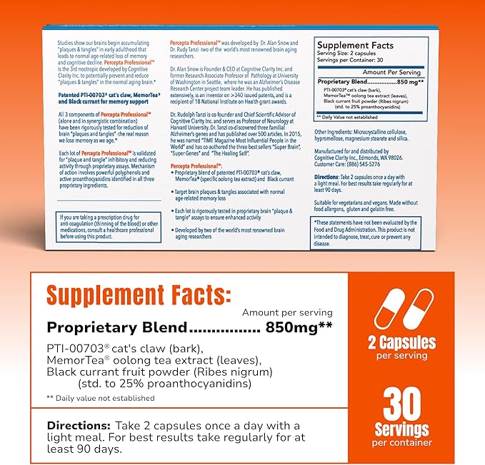 Percepta Professional Brain Supplement