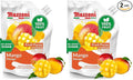 Mazzoni Mango Puree Juice 100% Pure Mango Lassi Just Fruit Nectar No Sugar Added 2.2 lbs (35.2 oz) Real Fruit Mixer for Cocktails Drinks Smoothies Convenient Pouch Made in Italy (Pack of 2)