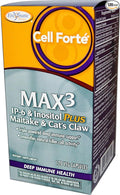 Enzymatic Therapy Cell Forté MAX3 IP-6 &amp Inositol w/Maitake &amp Cat's Claw 120 Vcaps Pack of 2