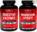 Divine Bounty Digestive Enzymes with Probiotics &amp Magnesium Citrate Bundle