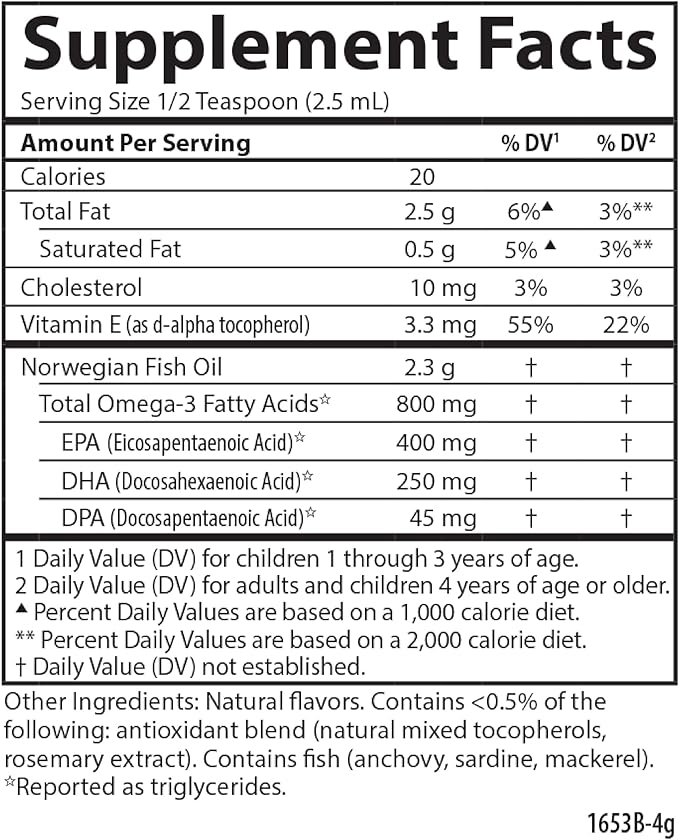 Carlson - Kid's The Very Finest Fish Oil 800 mg Omega-3s Norwegian Sustainably Sourced Orange 200 mL