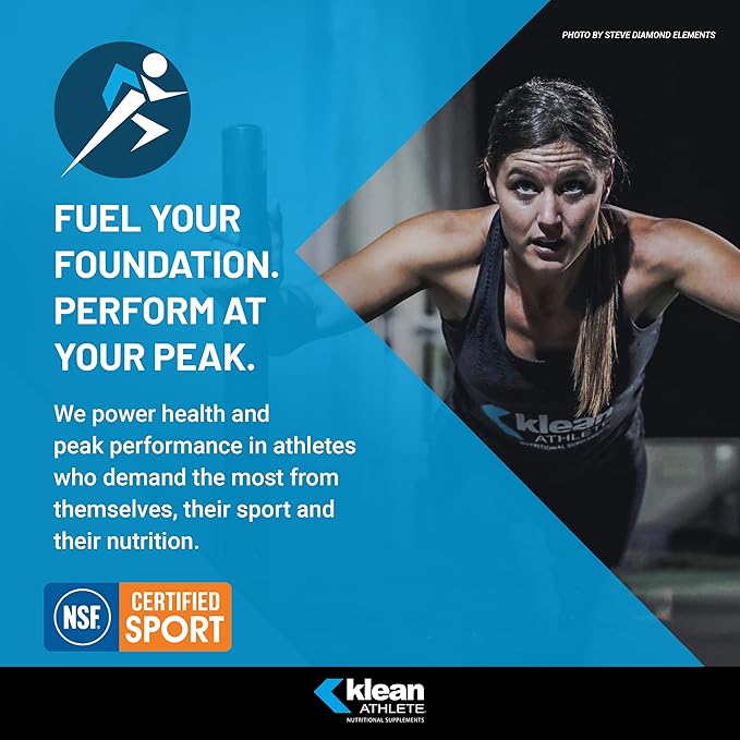 Klean Athlete Klean Glutamine - Immunity Support &amp Gut Health* - Amino Acids Supplement - NSF Certified for Sport - Non-GMO Gluten Free &amp Vegan - 17.3 oz