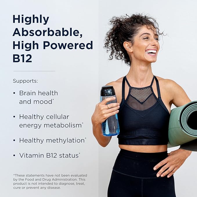 Designs for Health Vitamin B12 Lozenges - B12 Vitamins 5000 mcg Methylcobalamin - Vitamin B12 Supplements - Vegan + Non GMO Natural Berry Flavor (60 Quick Dissolve Lozenges)