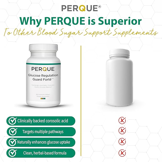 Perque Glucose Regulation Guard Forte - 180 Softgels by Perque