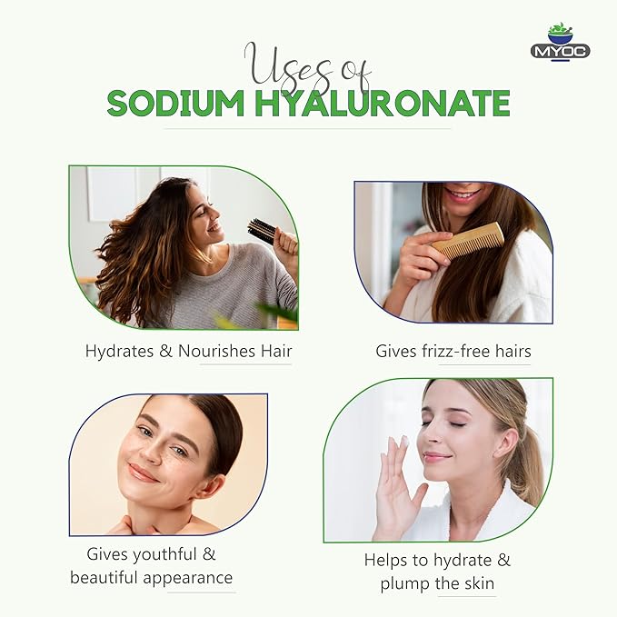 Sodium Hyaluronate Powder – Cosmetic Grade – 10 g / 0.35 oz - Hyaluronic Acid Powder for Skincare &amp DIY Cosmetic Formulations