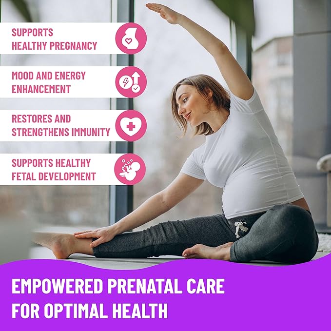 Mama's Select Prenatal Vitamins for Women – Allergen-Free MTHFR Friendly Methylated Folate &amp B Vitamins Easy-to-Digest Supports Fetal Development Once Daily Vegan No Biotin