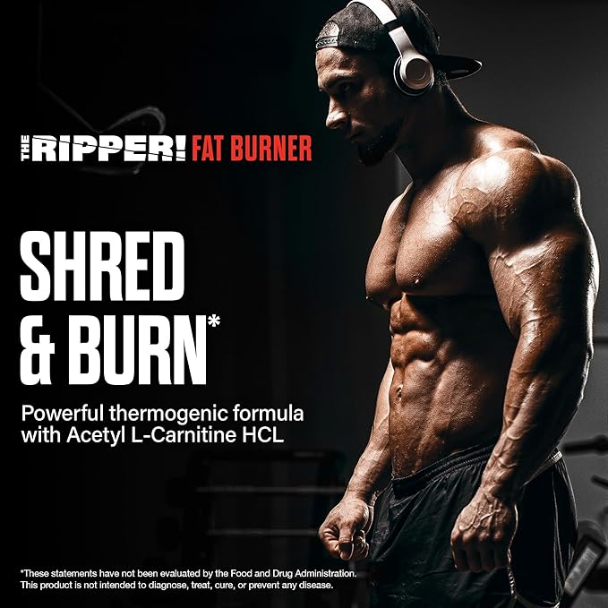 JNX SPORTS The Ripper! Fat Burner Pre Workout for Men &amp Women – Thermogenic Fat Burning Powder &amp Appetite Suppressant Boost Energy &amp Endurance – Watermelon Candy 30 Servings