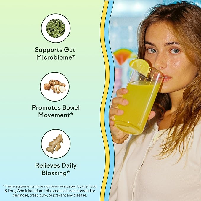 Feel Goods Gut Guardian Prebiotic Powder Bundle Sugar-Free Organic Fiber &amp Herbs for Bloat Gut &amp Digestive Health Support for Men &amp Women Non-GMO – Strawberry Kiwi &amp Tropical Mango