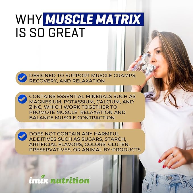 QuikPlus Muscle Matrix - Ionic Liquid Mineral Supplement Support for Muscle Cramps Vegan Gluten Free Highly Bioavailable 30 Servings 2 Fl oz