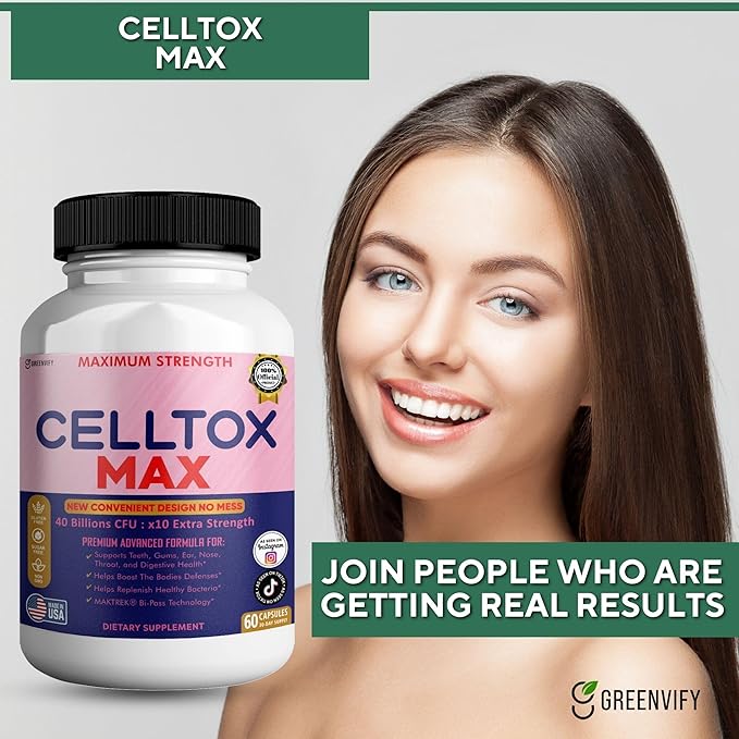 CellTox Max Probiotic Supplement Maximum Strength 40 Billion CFU 60 Capsules 30-Day Supply (3)