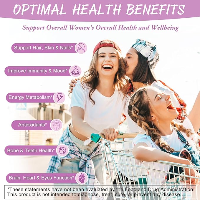 Totaria Probiotic Prebiotic Postbiotics Gummies &amp Multivitamin Gummies for Women Bundle