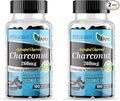 America Medic &amp Science Charconut 260mg (200 Capsules) | Activated Charcoal Supplement for Men &amp Women | Made with Coconut Husk | Promotes Better Stomach and Digestive Health | Gas &amp Bloat