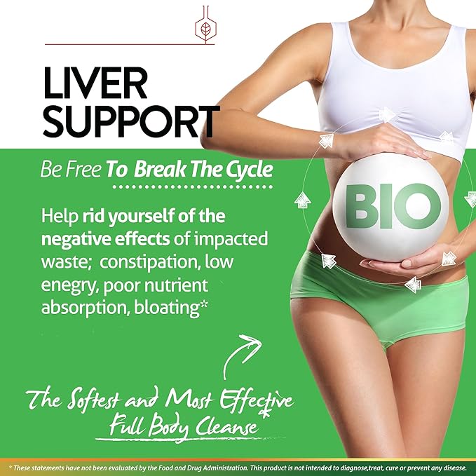 Liver Support - Liver Cleanse - Supports Gut Cleansing to Help Draw Toxins Out of The Liver - Liver Health Support - Liver Support Supplements - Promotes Detoxification Processes