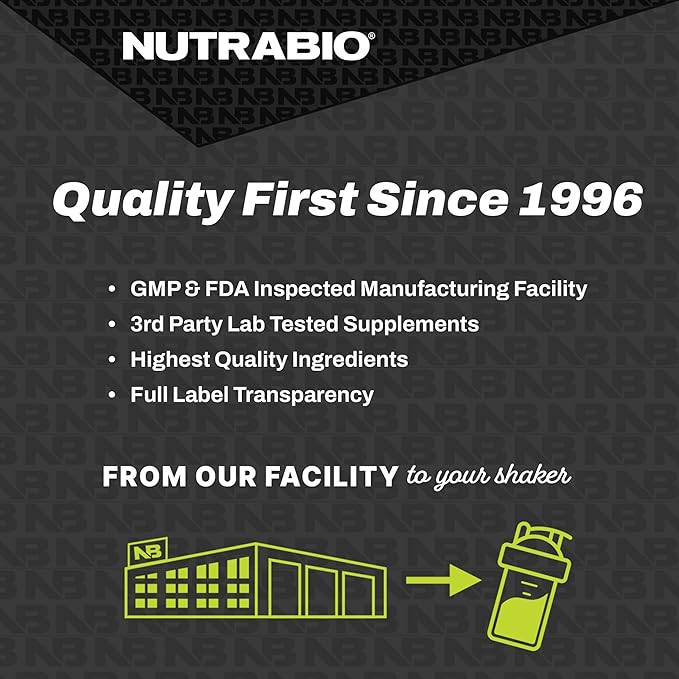 NutraBio – EAA Pure – 9 Amino Acids – Muscle Repair and Recovery 30 Servings Cherry Limeade – Pre or Post Workout – All Day Recovery